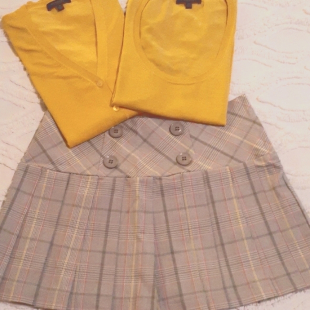 Pleated Mini Skirt